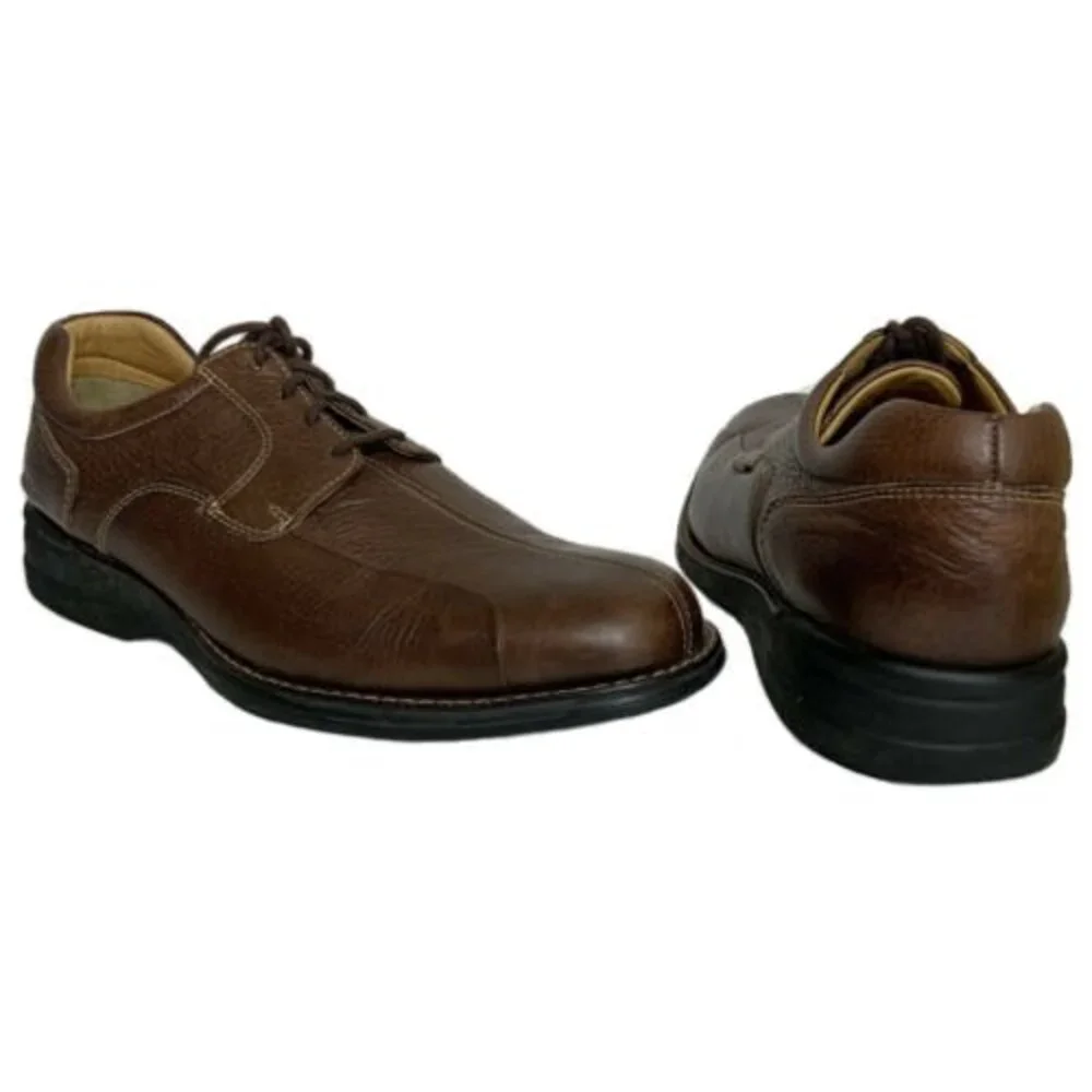 Johnston & Murphy brown sheepskin